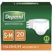 Depend Protection with Tabs Incontinence Underwear, Maximum Absorbency, Small/Medium, 20-Count