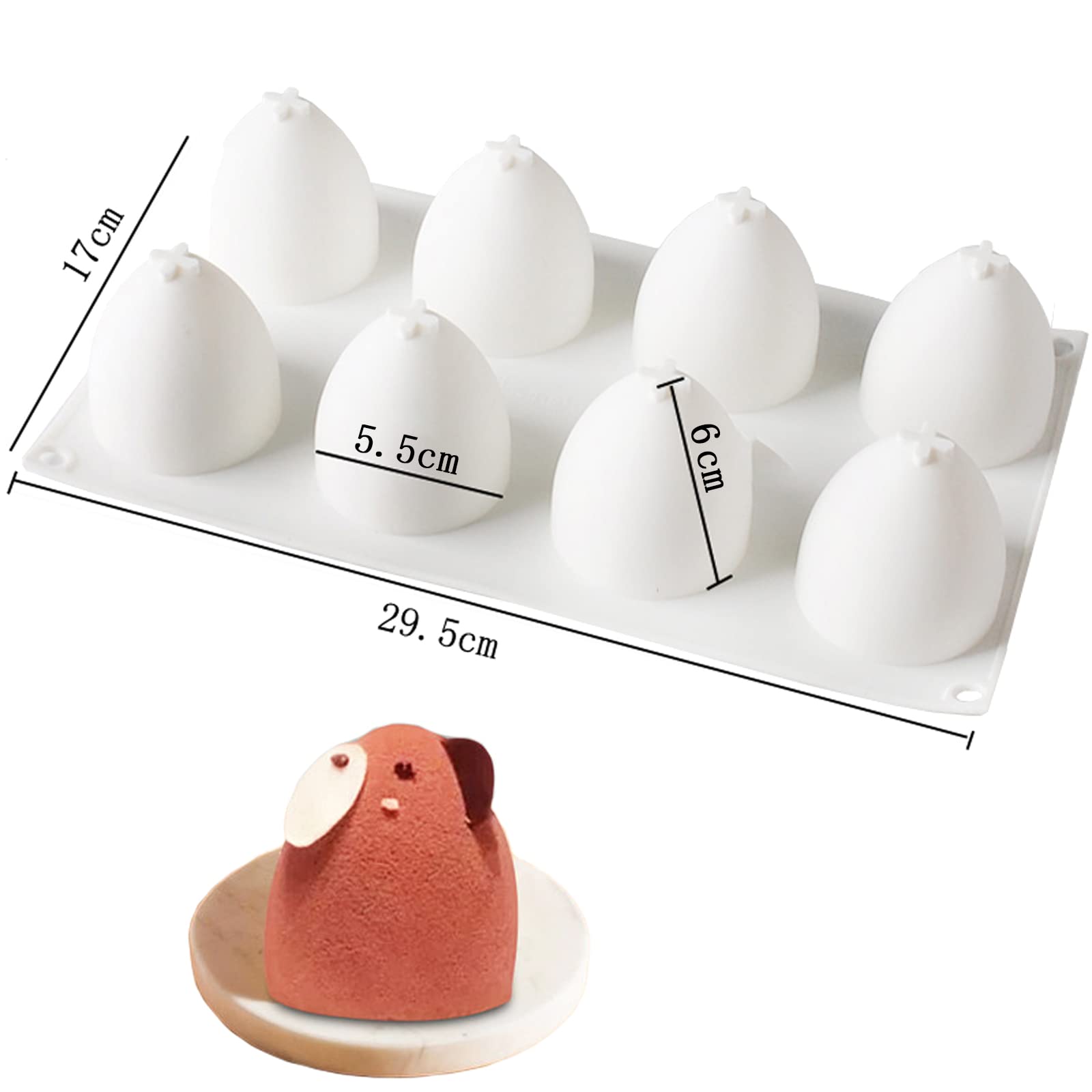 Stampini Per Uova Di Pasqua IBILI - Set Da 3 Forme (6, 7, 8 Cm), Per Creare Cioccolatini Fatti In Casa - Foto 3