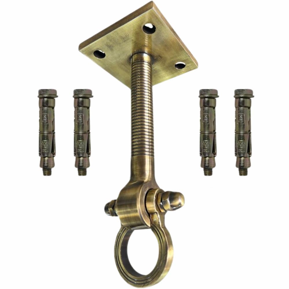 8 Inch Square Long Heavy Duty Swing Hanging Hooks Zula for Home with Anchor Bolt Fasteners Suitbale for Hammock Swing jula Kadu (Pack of 1) (8 Inch)-image-35