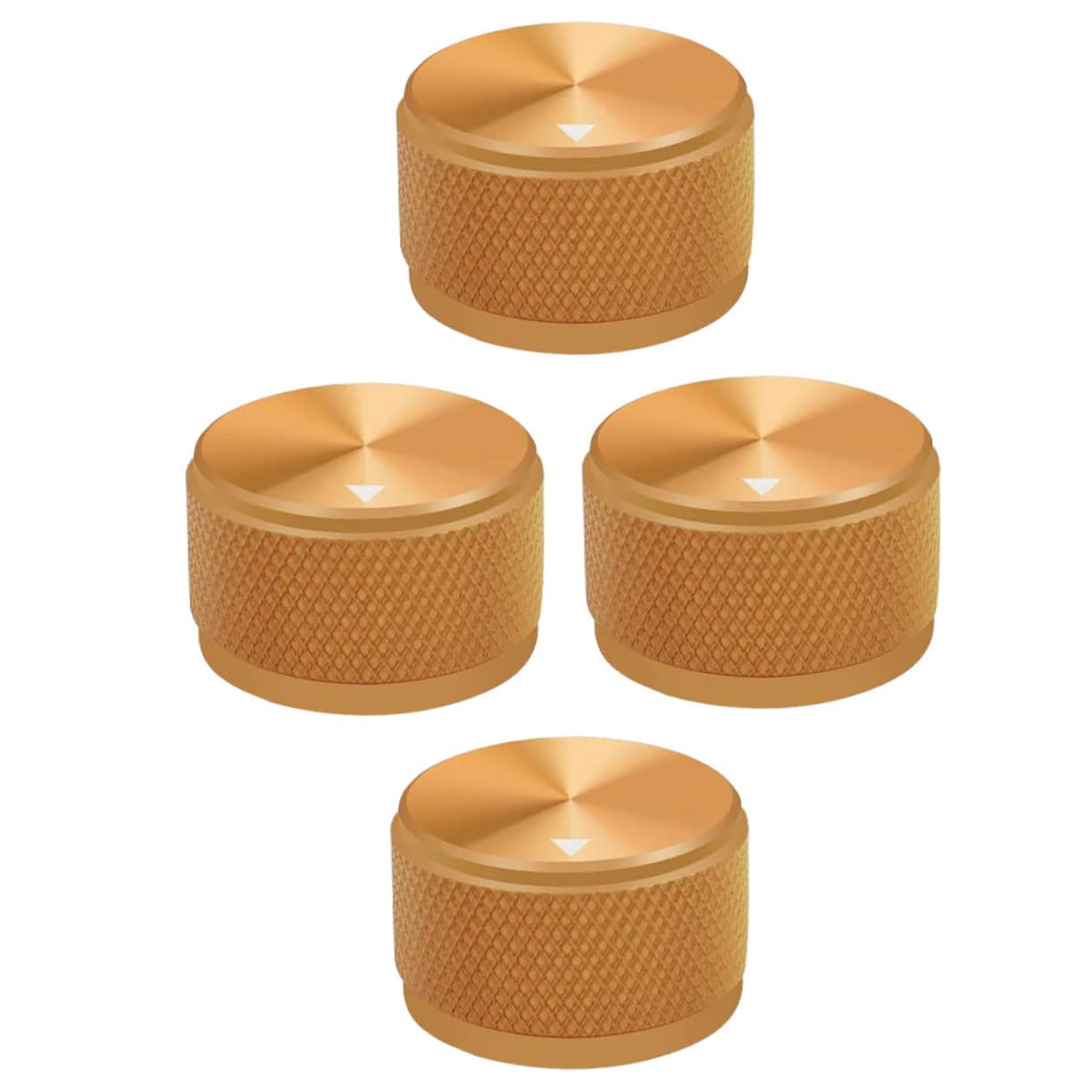 Cabilock 4Pcs Audio Knobs for Electric Guitar Volume Control Knobs with Inner Replacement for Bass and Amp Lightweight Design for Easy Installation