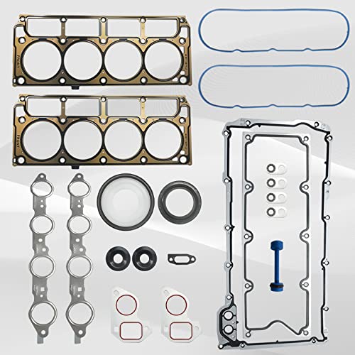 Gen Iii Ls Head Gasket Kit For Gm Chevy Ls1 Ls6 Lq4 Lq9/4.8L 5.3L 5.7L 6.0L 1997-2007 Cylinder Engine Block Valley Cover Gasket 12589226 12612350 12558178 #TOP3