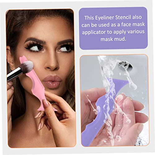 Plantillas de maquillaje para delineador y sombra de ojos 2 pzas miniatura 7