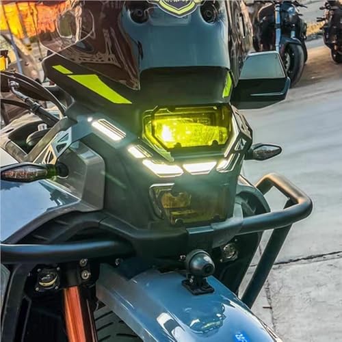 Cache calandre phare moto 450MT finition premium acier découpé