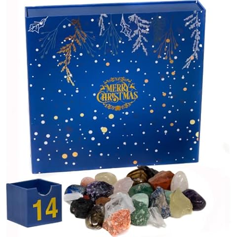 Crystal Advent Calendar 2024 with Healing Crystals Cover