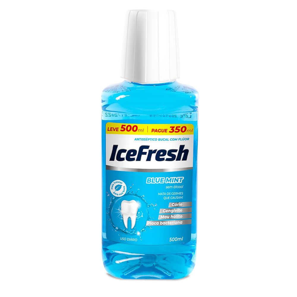 ICEFRESH Antisseptico Bucal Icefresh Blue Mint Leve 500Ml Pague