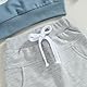 Geagodelia Baby Jungen Kleidung Outfit Babykleidung Set Langarm Kapuzenpullover Top + Hose Neugeborene Weiche Babyset Zweiteiler Patchwork (A1 - Blau & Grau, 6-12 Monate)