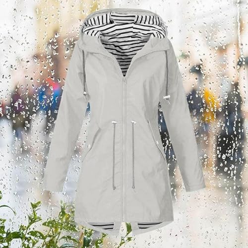 Chubasquero mujer impermeable chaqueta de softshell forrada ligera 4