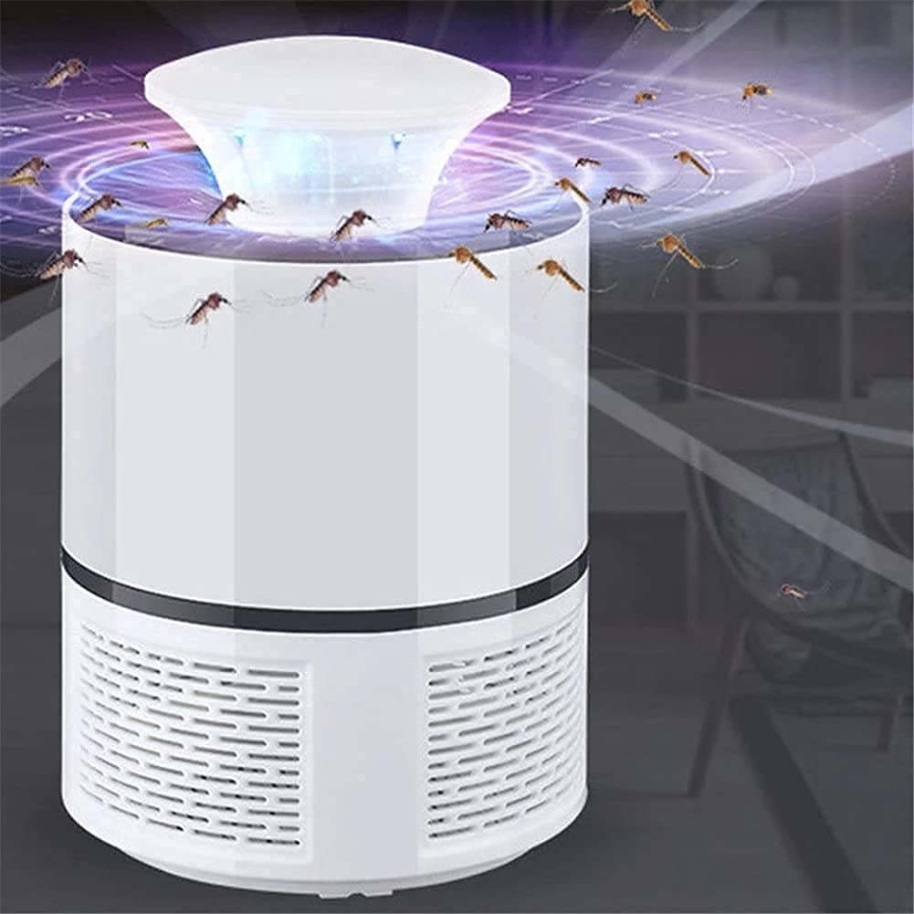 Elektrische Mückenlampe, USB-Elektronik, LED-Nachtlicht, Insektenvernichter, Schädlingsbekämpfungsmittel für Schlafzimmer, Küche, Büro (Weiß)