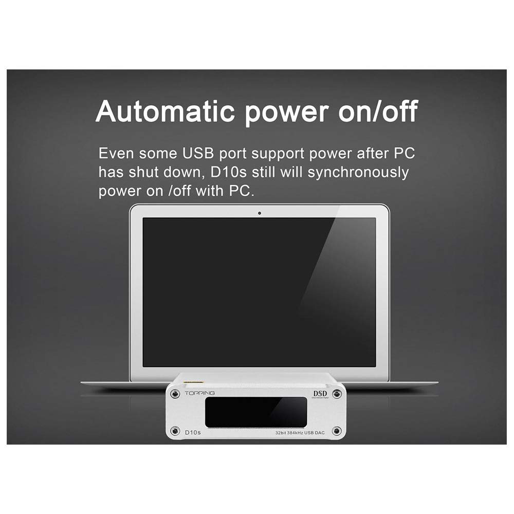 Amazon | TOPPING D10s USB DAC DSD256 PCM32Bit/384kHz ES9038Q2M