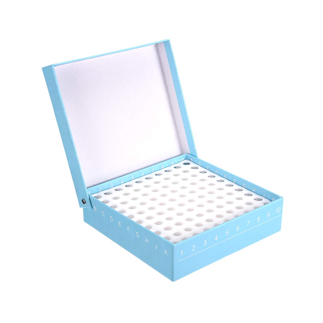 uxcell 8.5mm Hole Dia. Tube Rack Polypropylene 100-Well Blue for 0.5ml-image-40