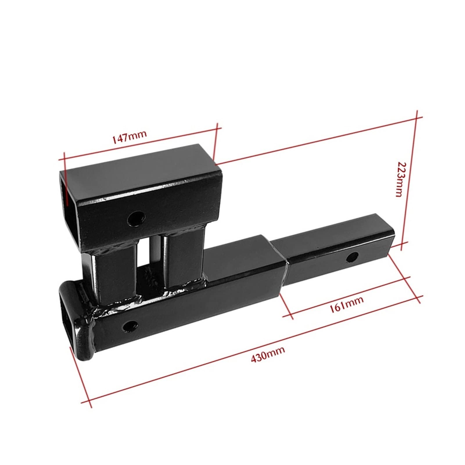 Ricevitore del rimorchio del camion da 2 pollici del camion del camion da 2 pollici Ricevitore di caduta Adattatore Doppio Estensione Camper Parti Van Camper Accessories Caravan - Attrezzi per rimorch