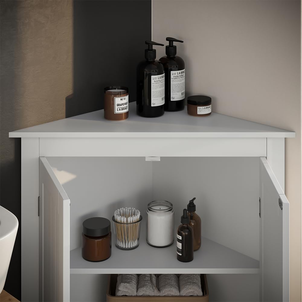 Vicco Eckschrank Bianco, Weiß, 56 x 80 cm