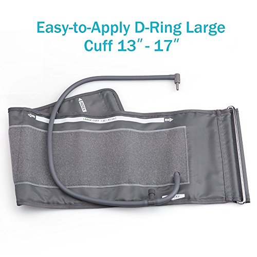 Lotfancy Blood Pressure Monitor, Automatic Bp Gauge & Upper Arm Large Cuff (12"-17”) Kit, Digital Bp Meter Accurate Tester Machine, 2 User, 180 Reading Memory, Large Lcd Display, Adapter Included #TOP7