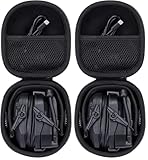 Khanka Hard Travel Case Replacement for Walker's Razor Slim Electronic Hearing Protection Muffs