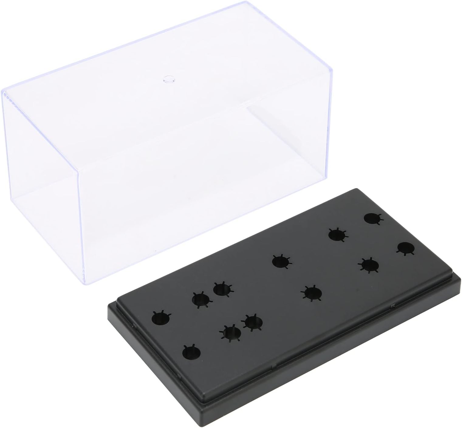 Aramox Phonograph Head Storage Box, ABS Material, Protects Needles and Displays Cartridges for Universal Head Shells