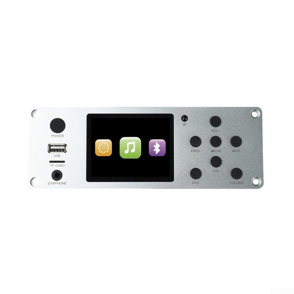 Carte décodeur audio sans fil 2,8" TFT BT5.3 (argent)