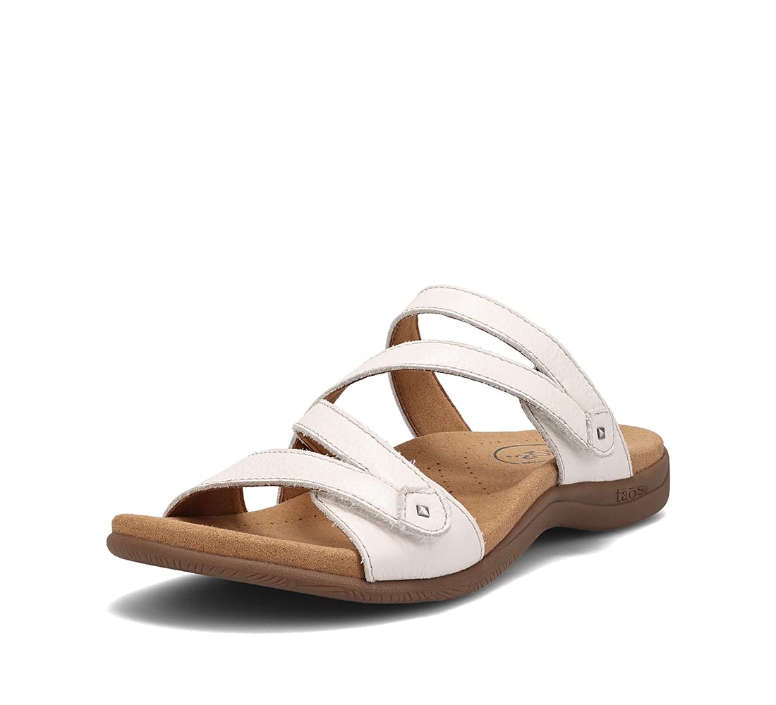 Taos Double U Premium Leather Women's Sandal - Stylish Adjustable Strap Design with Arch Support, Cooling Gel Padding for All-Day Enjoyment and