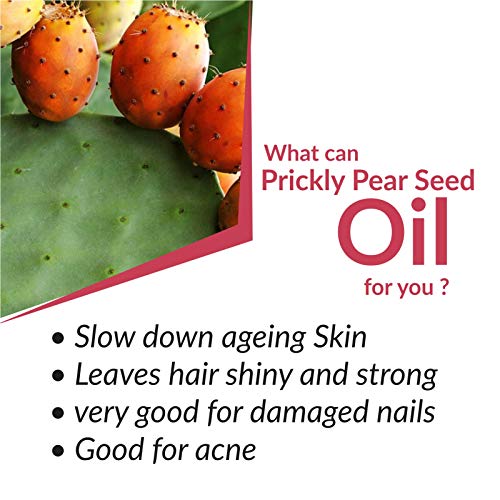 Image of B-Urban Prickly Pear Seed Oil 100 ml (3.38 fl oz) - Rare Desert Luxury Oil for Skincare, Haircare, DIY Formulations, Soaps & Cream Blends
