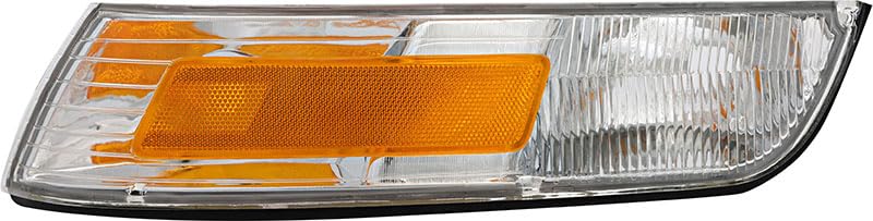 JP Auto Mercury Grand Marquis 1995-1997 Left Corner Light Lamp, Amber Lens, Yellow, Halogen, Side Marker Lights