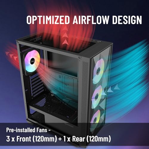 Chasis Gaming PC Case Mesh RAIDMAX V217 con panel frontal de alto flujo de aire 2