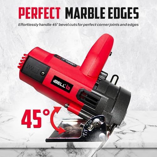 Image of IBELL Marble Cutter Mc25-84, 1300W, Copper Armature, 13000 Rpm, Disc Dia 125Mm, Max Cut Depth: 38Mm, Bevel And Depth Adjustable, Corded-Electric