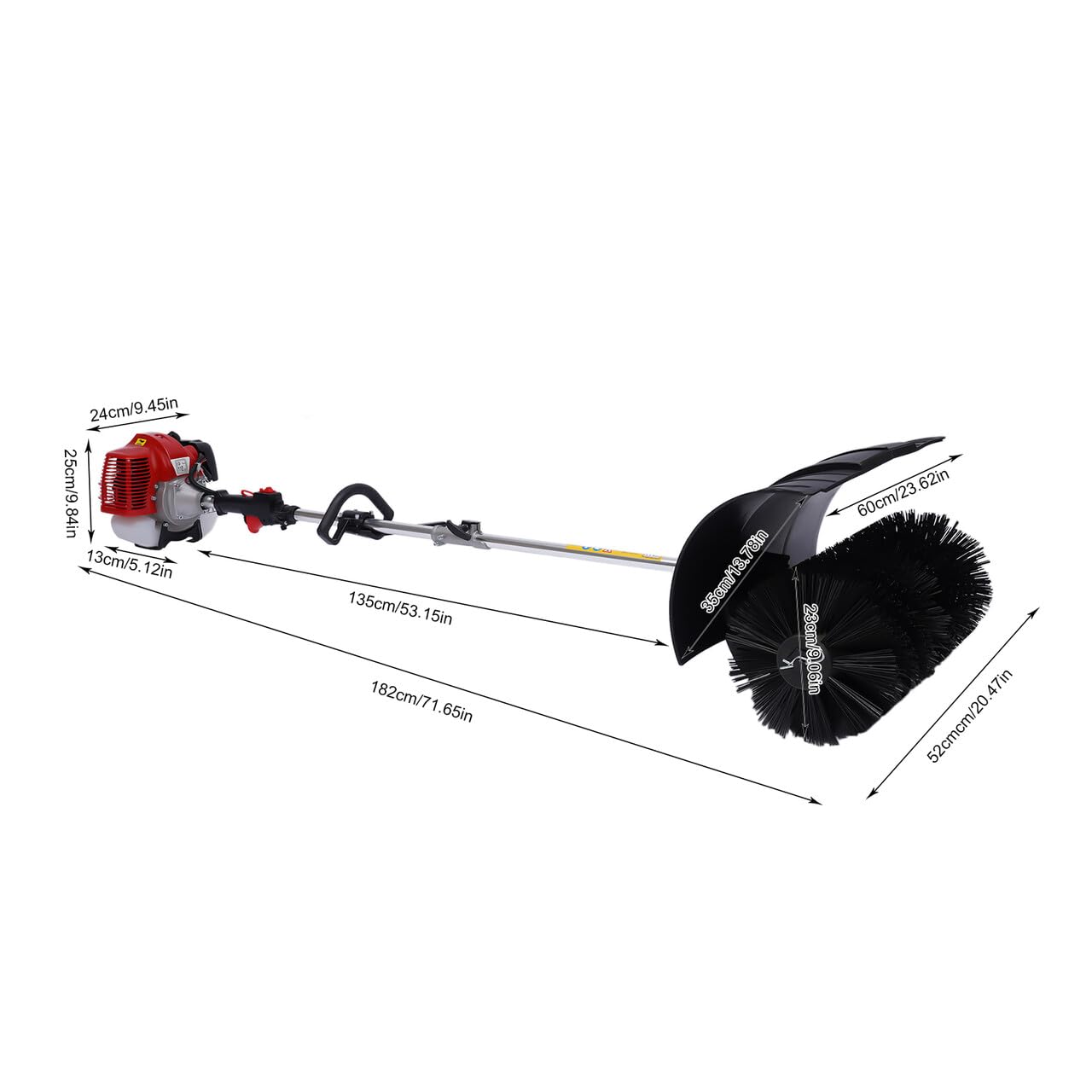 52CC 2-takt sneeuwblazer, sneeuwschuiver, benzine, veegmachine