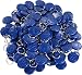 UHPPOTE Proximity 125KHz RFID EM-ID Card Keyfob for Door Access Control (Read Only, Color Blue, 100 Pack)