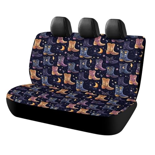 Housses de siège arrière pour camions et VUS motif étoiles en tissu élastique