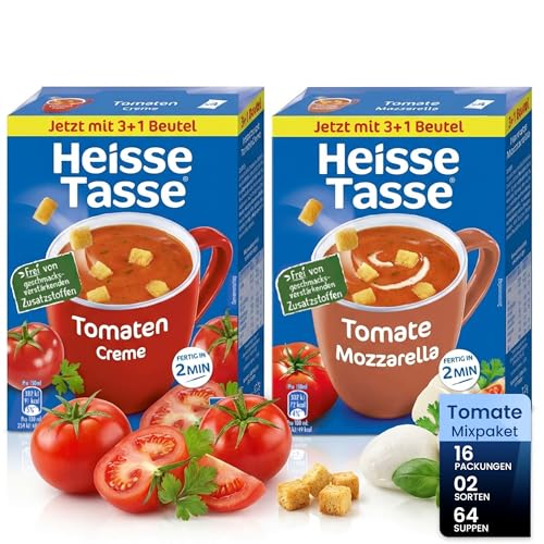 Mixpaket-Tomate-Erasco-Heisse-Tasse-16er-Set-8x-Tomaten-Creme-8x-Tomate-Mozzarella–Fertiggerichte-Instant-Nudeln-5-Minuten-Terrine–Suppenvielfalt–schnelle-Mahlzeit-fuer-Zuhause-Buero