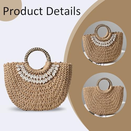 Bolsos de paja para mujer espaciosos para llevar todo a la playa con estilo 5