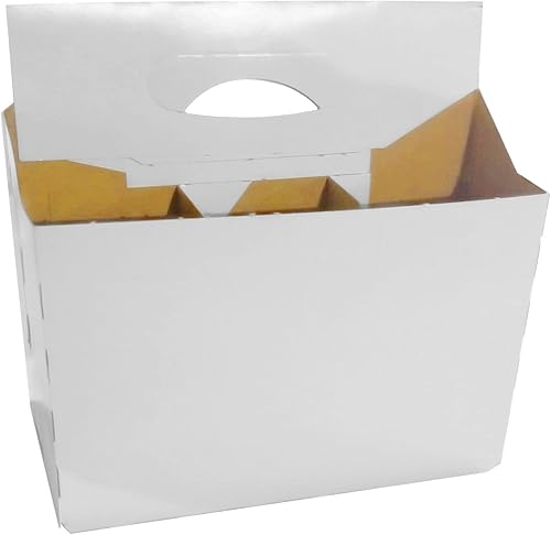 Miniatura 3 de C-Store Packaging - Paquete de 6 unidades de cartón de 12 onzas para cervezasoda (paquete de 12) (blanco)