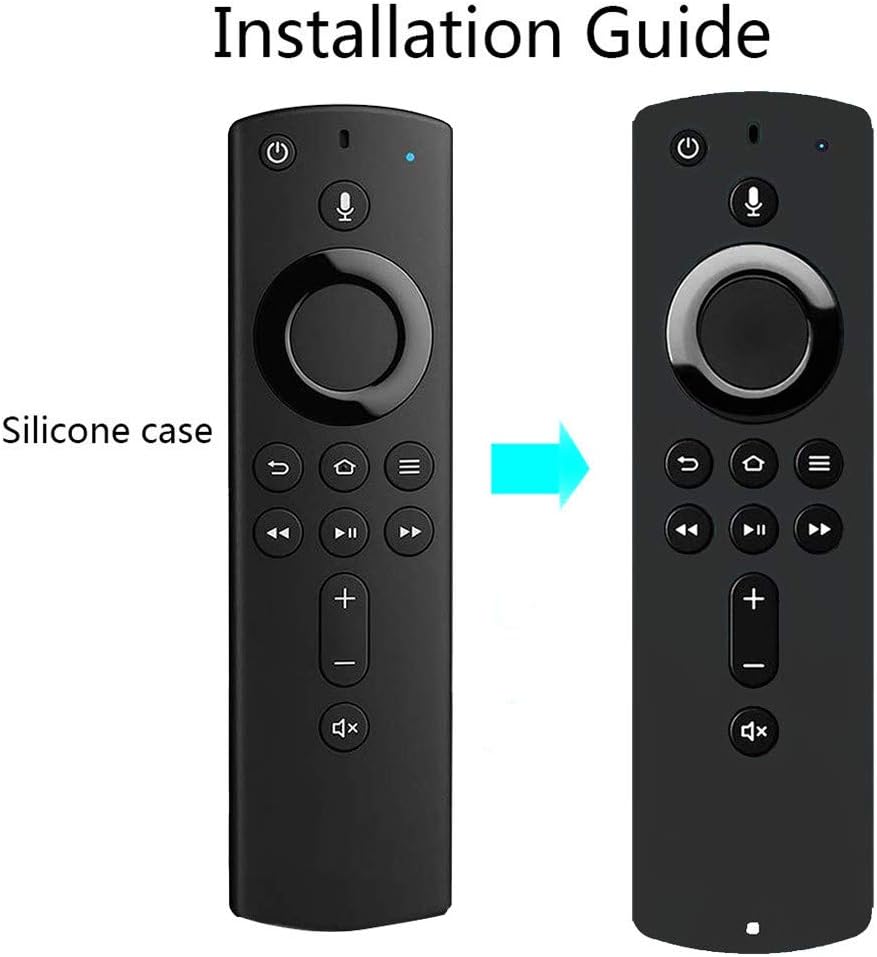 Firstick Remote Cover Glow in The Dark,Silicone Case for FirTVStick4K/FirTV Stick (2nd Gen)/ Firstick TV Cube FirstickStickTV 4K Voice Remote Control Protective Case Cover Skin Sleeve - Glow Blue