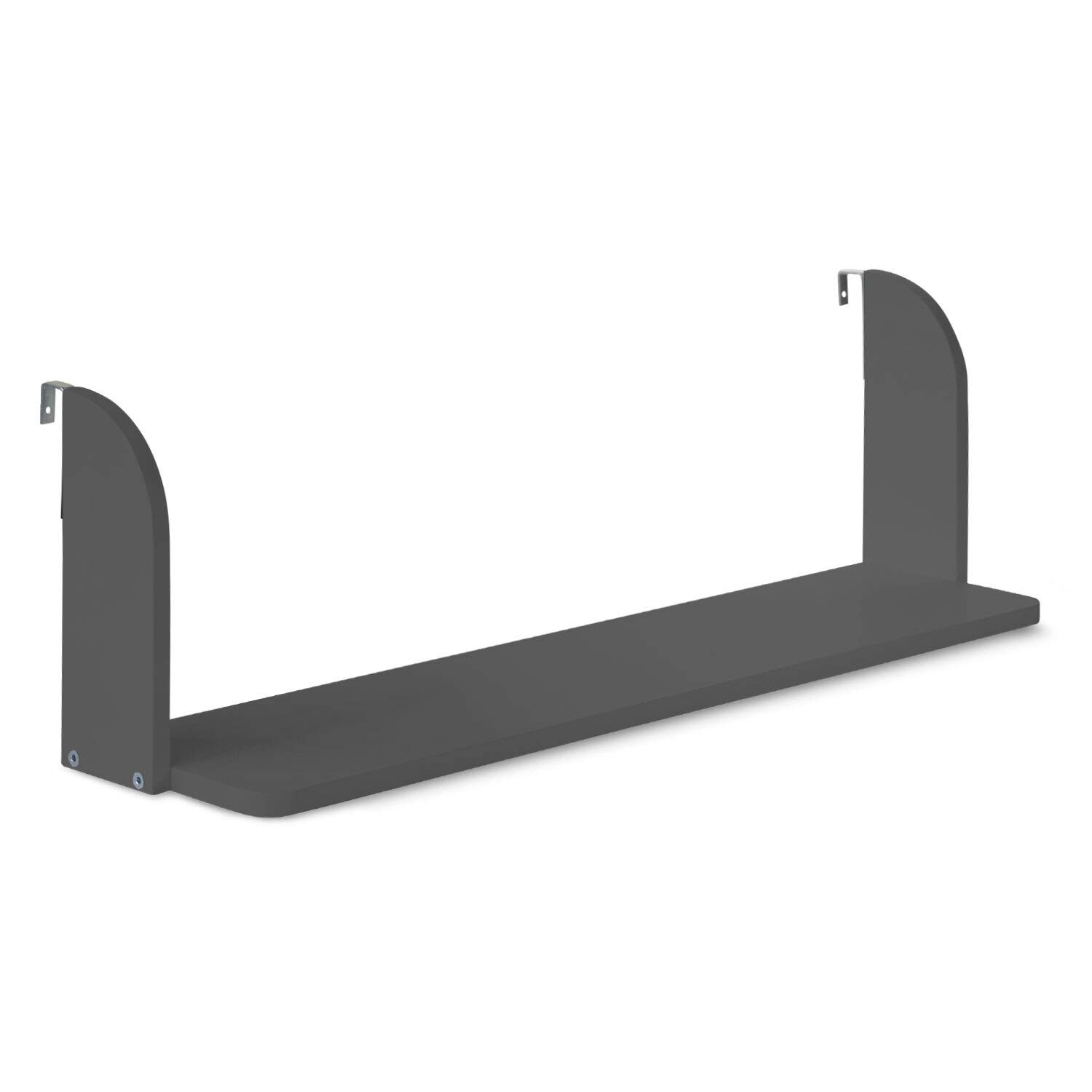 Homestyle4u Einhängeregal für Hochbett & Etagenbett, Grau, Holzregal | Praktisches Hängeregal aus Kiefernholz - 83x18x25 cm - Ideal als Ablage für Kinderzimmer, Bücher und Spielzeug
