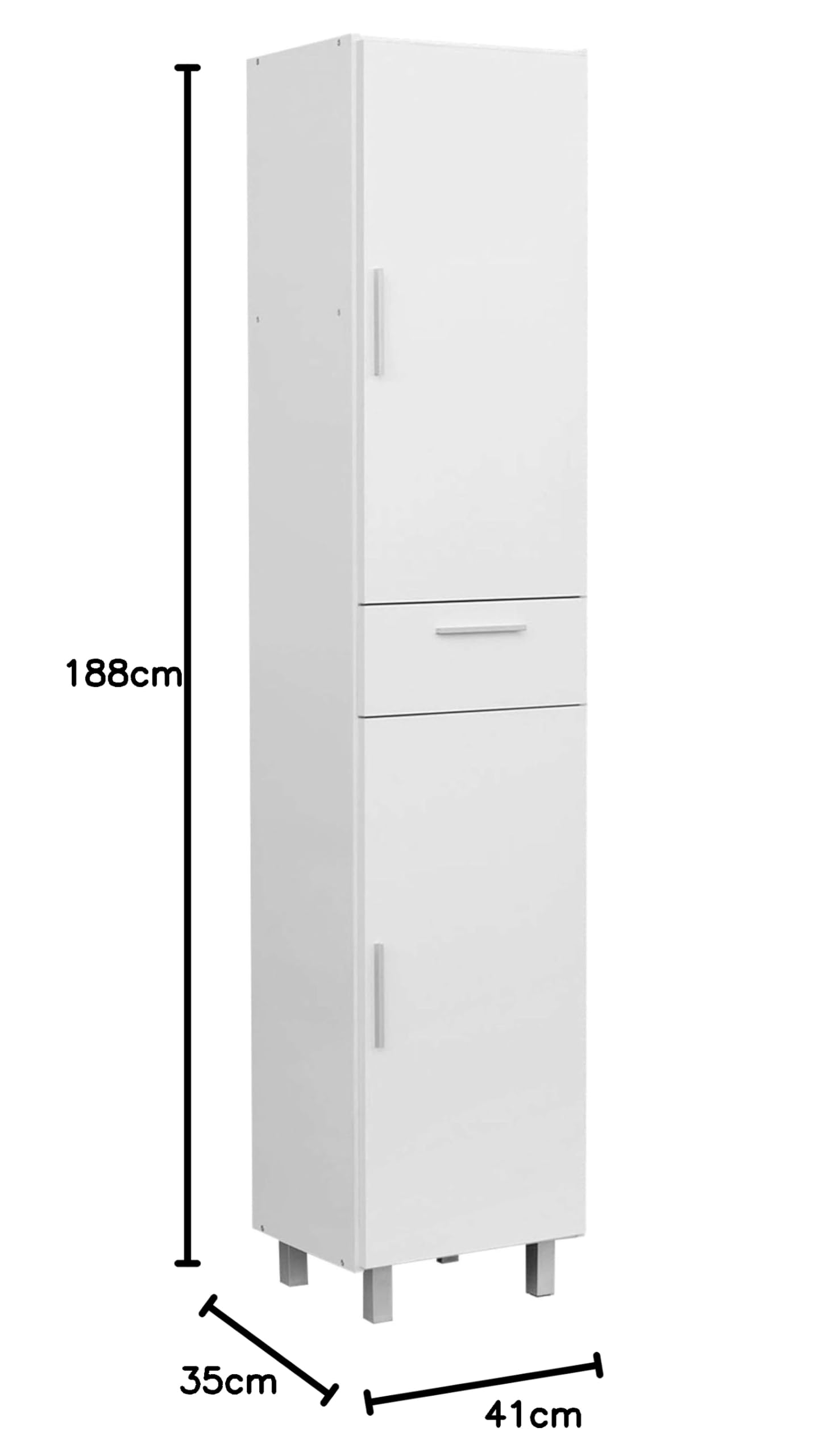 Miroytengo Mueble De Cocina Auxiliar Blas Color Blanco 41x188 cm