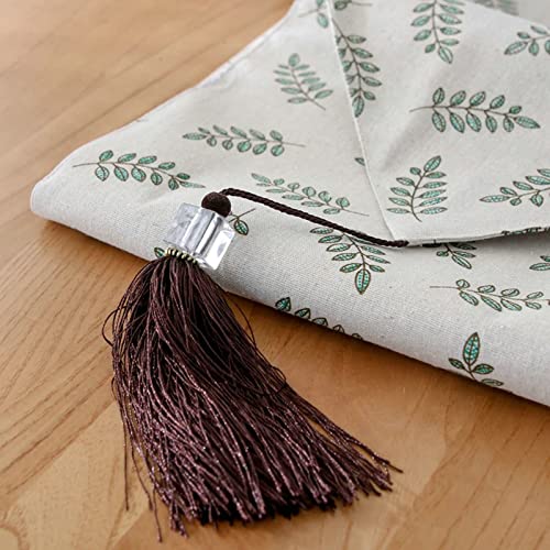 Chemin de table de qualité supérieure avec pompon et finitions soignées