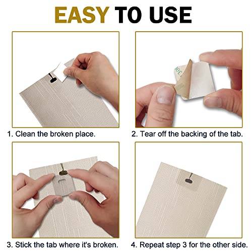 Vertical Blind Repair Tabs/Blind Fixer Tabs/Verticle Blind Repair Kit For Vertical Blinds Replacement Slats（40Pcs） #TOP6
