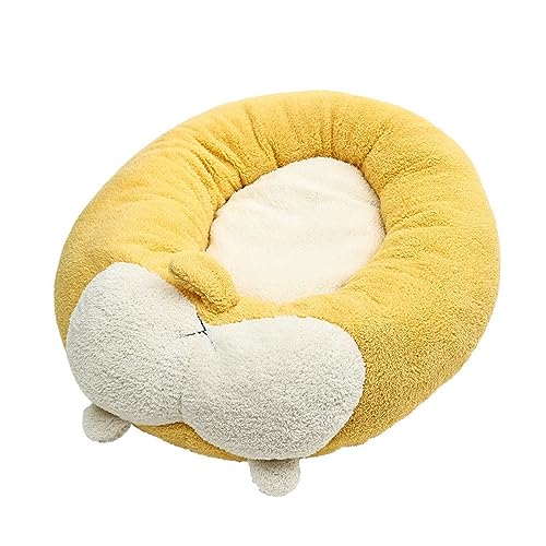 SSDHUA Cat Bed Corgi Butt Shape Cat Dog Bed Cute Autumn and Winter Warm Cat Sofa Bed Thickened Large Space Cat and Dog Pet Sleeping Mat (S)