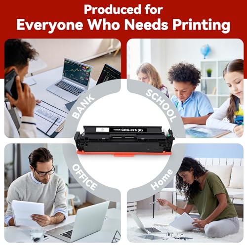 Image of 075 Black Toner Cartridge 075 Replace for Canon Color imageCLASS MF660 MF660C MF662Cdw MF663Cdw MF665Cdw LBP640 LBP640C LBP646Cdw LBP647Cdw Printer (with Chip, 1-Pack)