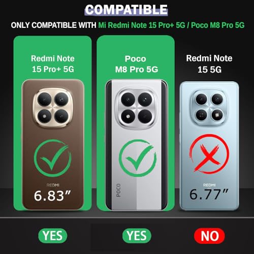 Image of Back Cover Compatible with Redmi Note 15 Pro Plus 5G | Full Camera Protection | Premium Liquid Silicon Case | Flexible Bumper Case for Mi Redmi Note 15 Pro Plus 5G / Poco M8 Pro 5G (Purple)