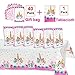 Unicorn Party Supplies,40 Pack Unicorn Plastic Party Bags & Unicorn Plastic Tablecloth Set,Unicorn Goodies Gift Treat Bags for Candy,Kids Girls Birthday,Party Favors,Cookies.Unicorn Table Cover for Baby Shower.