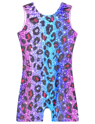 Image of TENVDA Leotards for Girls Gymnastics One Piece Biketard(Multiple Colors) | Sparkly sleeveless unitards