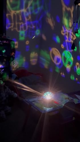 NIGHT LIGHT KIDS Projector, Nursery Lamp 360 Degree Rotating With 3