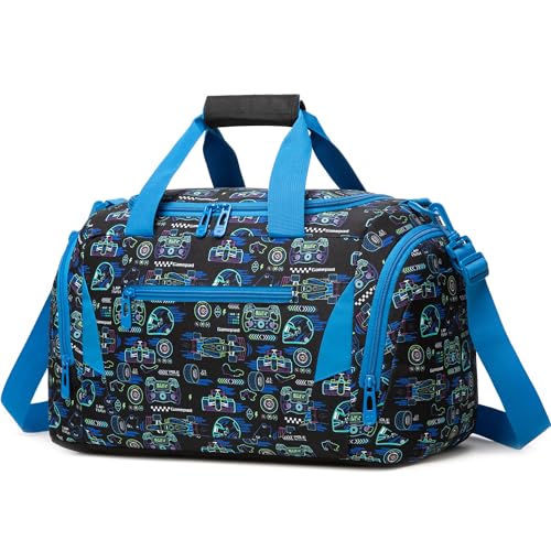 HTgroce Bolsa de Deporte Niños con Compartimento para Zapatos – Bolsa de Viaje Infantil para Fútbol, Natación y Gym – Maleta Infantil Fin de Semana Equipaje de Mano