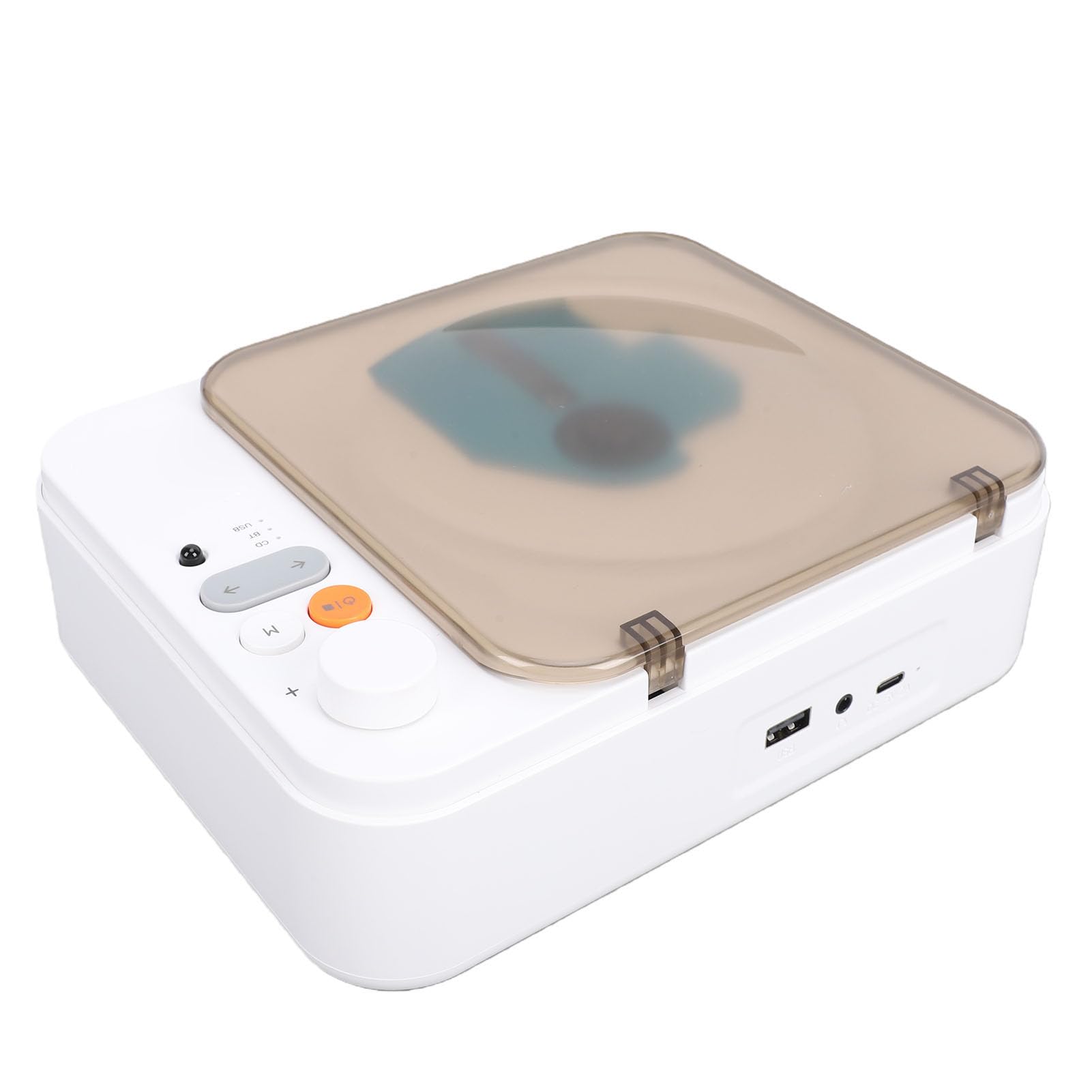 Topiky Lettore CD Bluetooth, Lettore CD Portatile retrò con Doppio Altoparlante, Telecomando USB AUX per la Casa