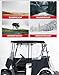 KEMIMOTO 600D Golf Cart Enclosure 2 Passenger Up to 54'', Fadesafe Golf Cart Rain Cover Waterproof, Roll-Up Dual Zipper Door Design Compatible with Club Car Precedent/Tempo/Onward, EZGO, Black