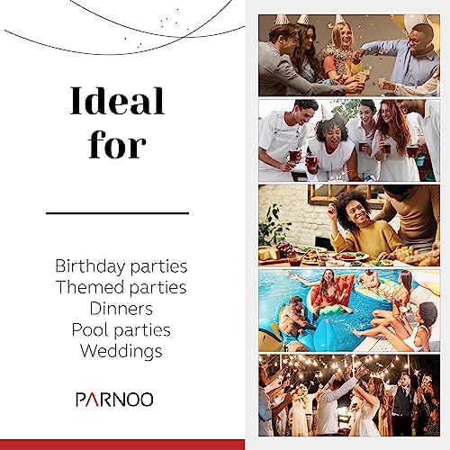 Parnoo Milkshake Glasses - American Retro Style Ice Cream Sundae Glasses With 6 Stainless Steel Spoons For Parties & Events - Perfect For Fruit Salads, Root Beer, Soda, & Floats - 6 Pack, 12 Oz #TOP3