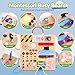 Sumsoltic Toddler Busy Board,Montessori Toys for 1-3 Year Old Boys,Sensory Travel Toys,Preschool Learning Activities,Christmas & Birthday Gift for Toddler (Busy Board v3)