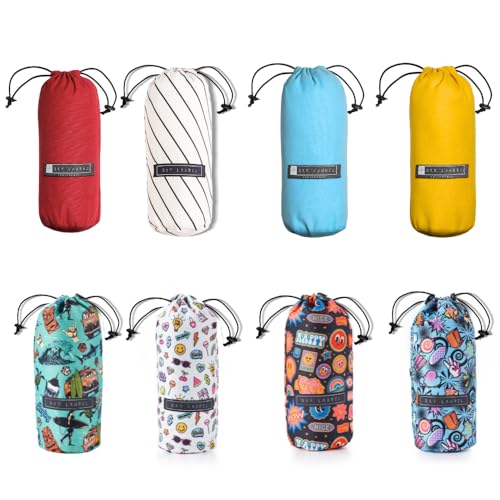 image for BAY LAUREL Turkish Beach Towel with Travel Bag 39 x 71 Quick Dry Sand 