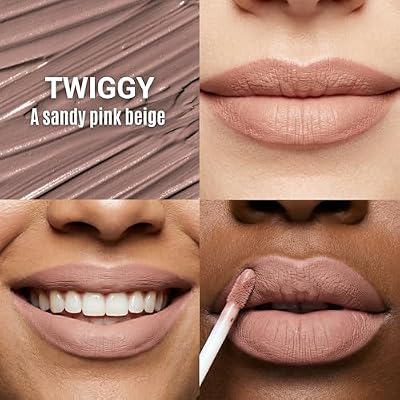 Mommy Makeup Stay Put Matte Lip Cream - Kiss-proof, Transfer-proof, Waterproof, Long Lasting Lipstick - Non-Drying Formula Infused with Vitamin E (Twiggy)
