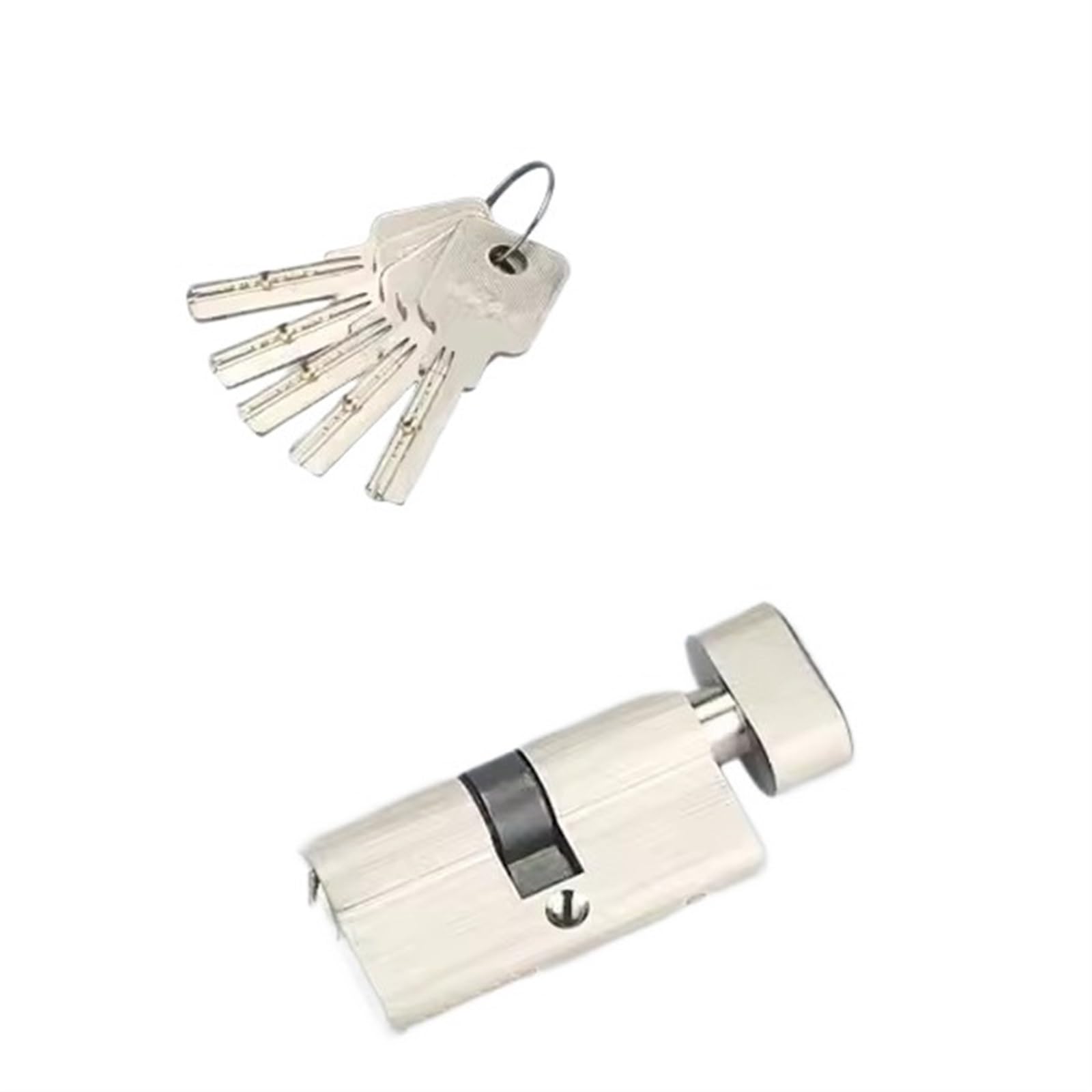 Cylindre de serrure de porte 55mm avec 5 clés laiton